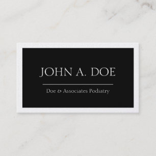 MD医者の博士の医学の黒い旗プラチナ 名刺