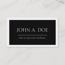 MD医者の博士の医学の黒い旗W/W 名刺