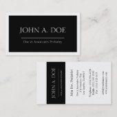 MD医者の博士の医学の黒い旗W/W 名刺 (正面/裏面)