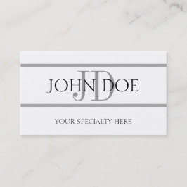 MD医者の博士の白い医学の銀のストライプ 名刺