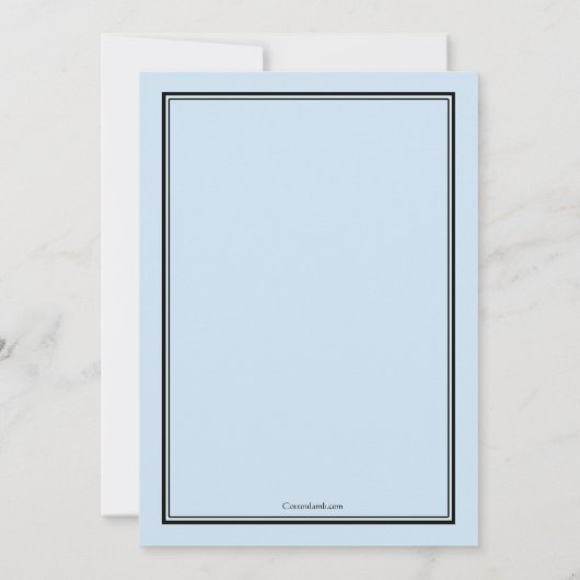 MD卒業招待状青 招待状 (裏面)