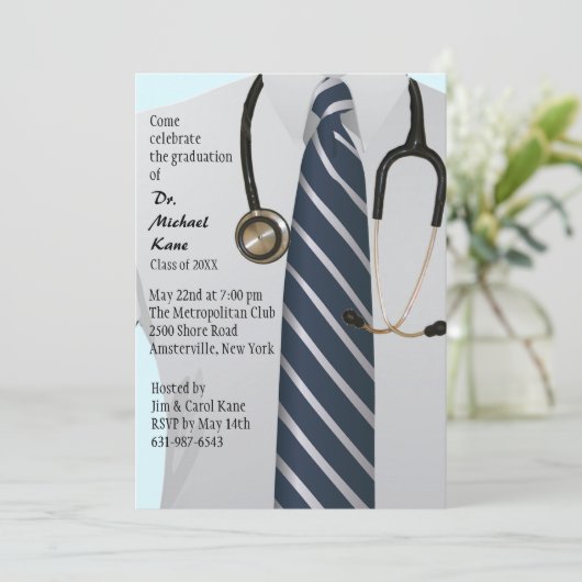 MD卒業招待状 招待状 (スタンド正面)