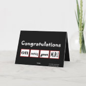 MD学位 – 名前をカスタムするおめでとう –  カード (裏面)