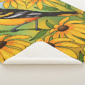 MD州バードオリオールと黒目スーザンフラワー シェルパブランケット (3/4)