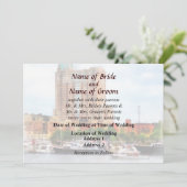 MD – インナーハーバー製品結婚のボート 招待状 (スタンド正面)