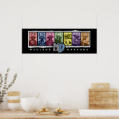 MD 36"x12"カラーバーポスター ポスター (キッチン)