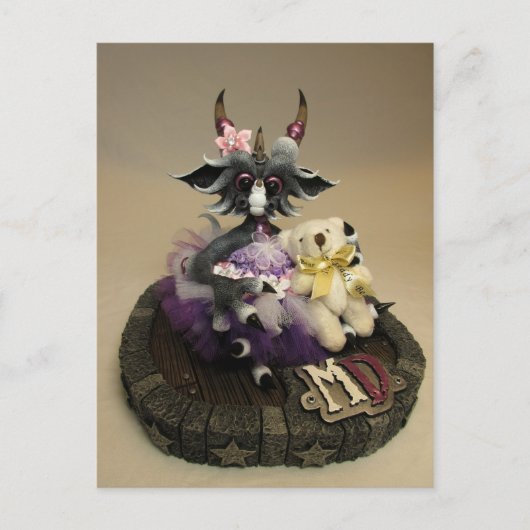 MD Branwyn Teddy Bear Dragonはがき ポストカード (正面)