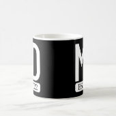 Md Est 2022新しいドクター院長Md Medical Doctor コーヒーマグカップ (中央)