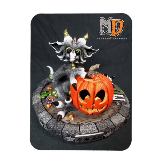 MD Halloween Dragon 3" x 4"フォトマグネット マグネット (縦)