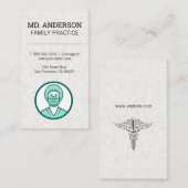 MD Healthcare Workerアイコン | 医療アイコン 名刺 (正面/裏面)