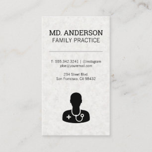 MD Healthcare Workerアイコン 医療記号 名刺