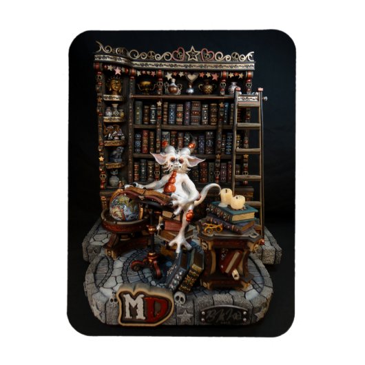 MD Library Dragon 3" x 4"フォトマグネット マグネット (縦)