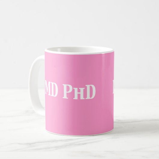 MD PhDのギフト コーヒーマグカップ (正面左)