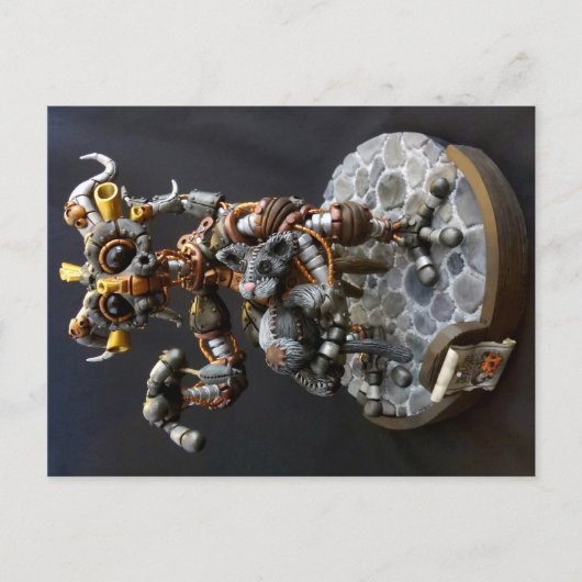 MD Steampunk Dragonはがき ポストカード (正面)