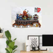 MD 'Toy Train Dragon' 33.6" x 24インチポスター ポスター (ホームオフィス)