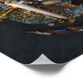 MD White Dragon 11"x14" Mini Poster ポスター (角)