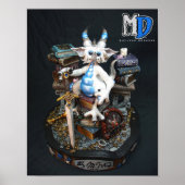 MD White Dragon 11"x14" Mini Poster ポスター (正面)