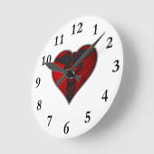 MDF時計 ラウンド壁時計 (傾斜)