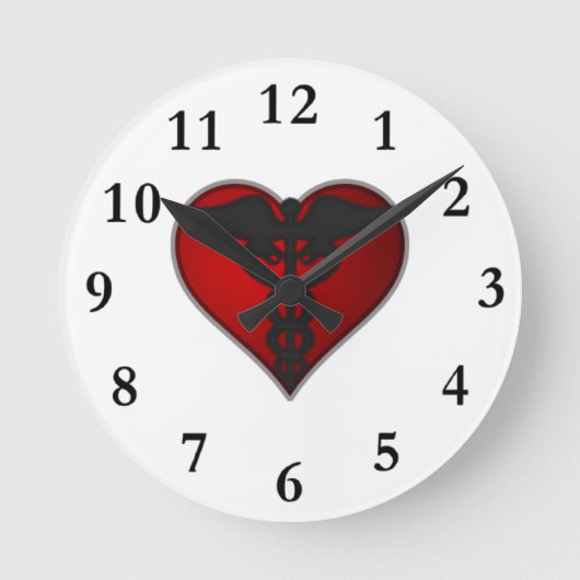 MDF時計 ラウンド壁時計 (正面)