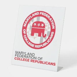 MDFCRテーブルポスター 台座サイン