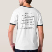 MDGえーネットワーク Tシャツ (裏面)