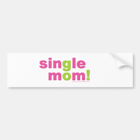 MDillonのデザインによる未婚の母愛 バンパーステッカー (正面)