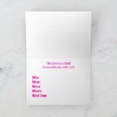 MDillonデザイン独身のによるハッピーコレクション 招待状 (内部)