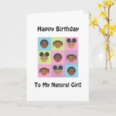 MDillon誕生日カードによるナチュラルMeデザイン カード (黄色い花)