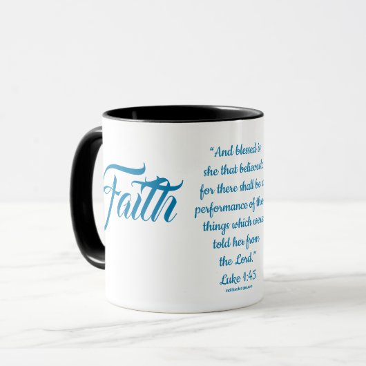 MDILLONDESIGNS.COMプレゼント#FAITH マグカップ (正面左)