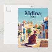 Mdina マルタ島 ポストカード (正面/裏面)