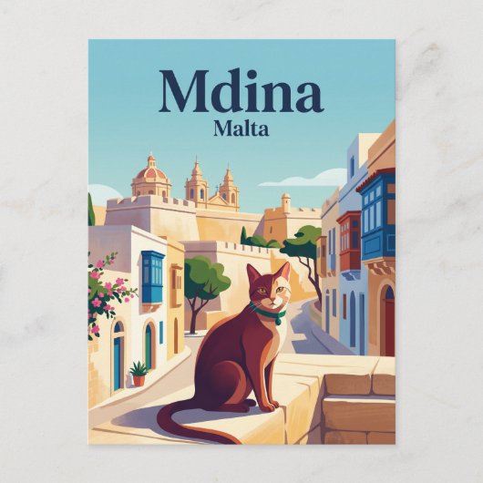 Mdina マルタ島 ポストカード (正面)