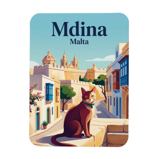Mdina マルタ島 マグネット (縦)