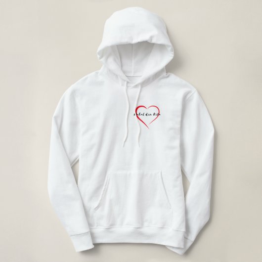 MDKユニセックスフード付きスウェットシャツ パーカ (デザイン正面)