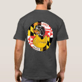 MDRidersレッド文字フロントロゴバック Tシャツ (裏面)