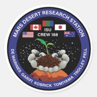 MDRS Crew 188パッチシール(6セット) ラウンドシール