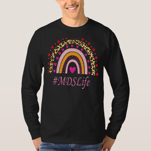 Mdsナースレオパドレーンレインボーナースズウィーク Tシャツ (正面)