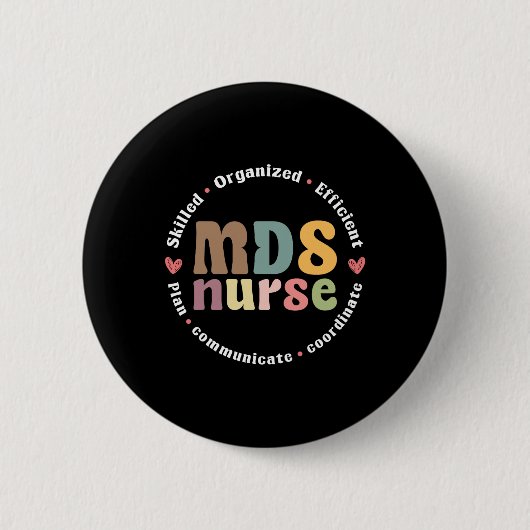 Mdsナース評価 缶バッジ (正面)
