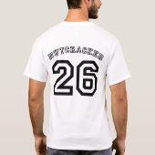 MDSB フットボール ファンTシャツ メンズ Tシャツ (裏面)