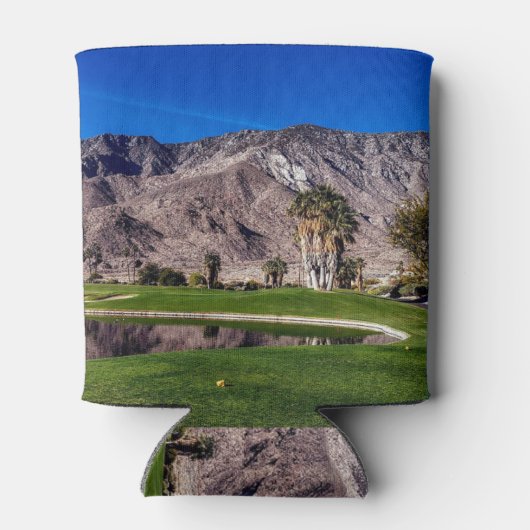 Meカスタム近くのゴルフコース写真ビパーソナライズされたール 缶クーラー (裏面)