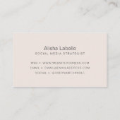 Meソーシャル後を追メディア広場グリッド写真コラージュ 名刺 (裏面)