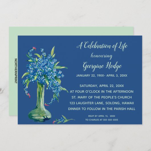 Meノートの編忘れ集可能な招待状カード 招待状 (正面/裏面)