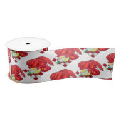 MEメインロブスターシャックシーフードディナーレッドギンガム サテンリボン (リール)