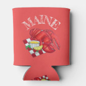 MEメインロブスターシャックシーフードディナーレッドギンガム 缶クーラー (裏面)