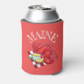 MEメインロブスターシャックシーフードディナーレッドギンガム 缶クーラー (缶裏面)