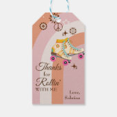 Meロー感謝していラのスケート誕生日と一緒にロールインする ギフトタグ (裏面)