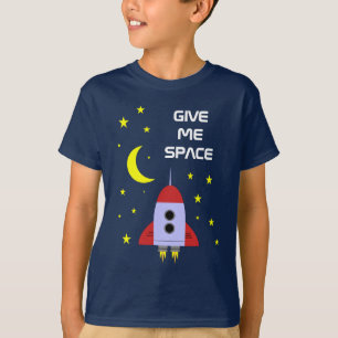 Me与え宇宙ロケット船と星 Tシャツ