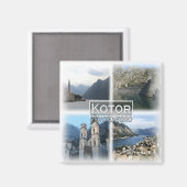 ME0022ヨーロッパ、モンテネグロ、コトル、冷蔵庫 マグネット (正面/裏面)