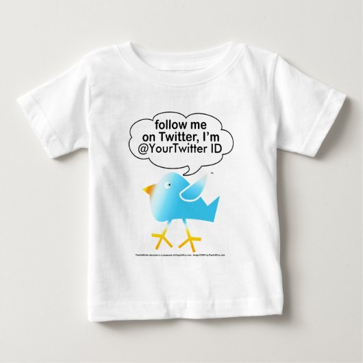 Me@のベビーのティーを後を追って下さい ベビーTシャツ (正面)