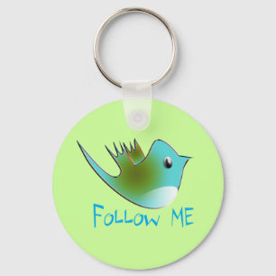 ME 後を追 Twitterのギフトと渦巻きTシャツ キーホルダー