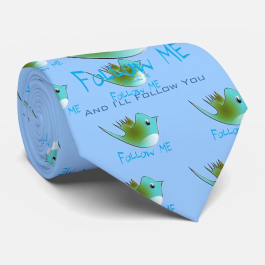 ME 後を追 Twitterのギフトと渦巻きTシャツ ネクタイ (ロール)